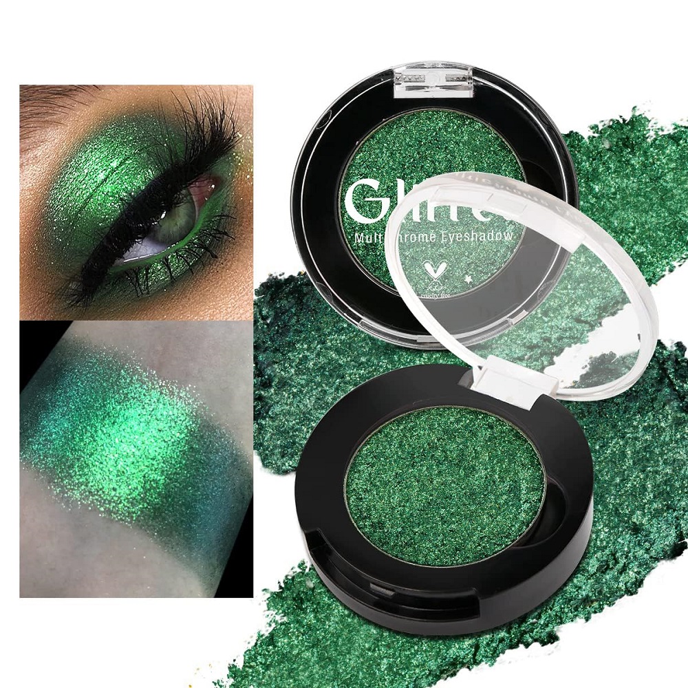 green eye shadow