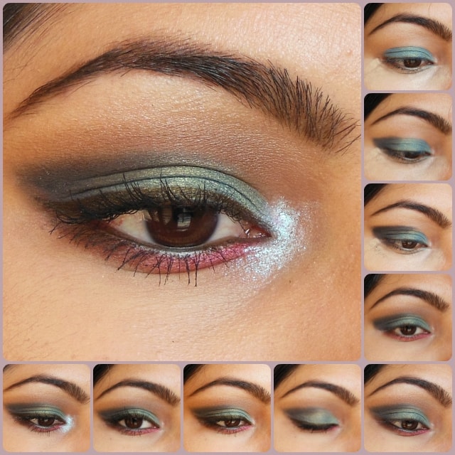 Eye-Makeup-Tutorial-Peacock-Blue-Eye-Look