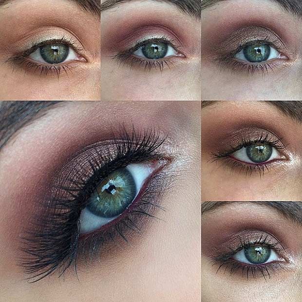 green eyes eye shadow