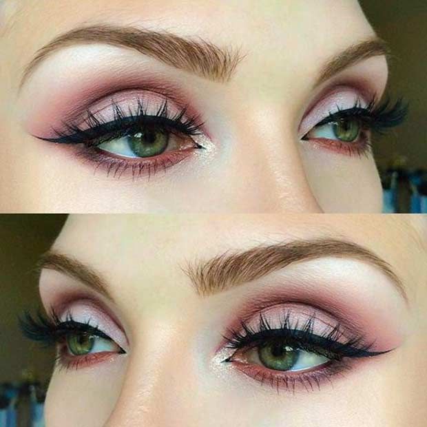 green eyes eye shadow