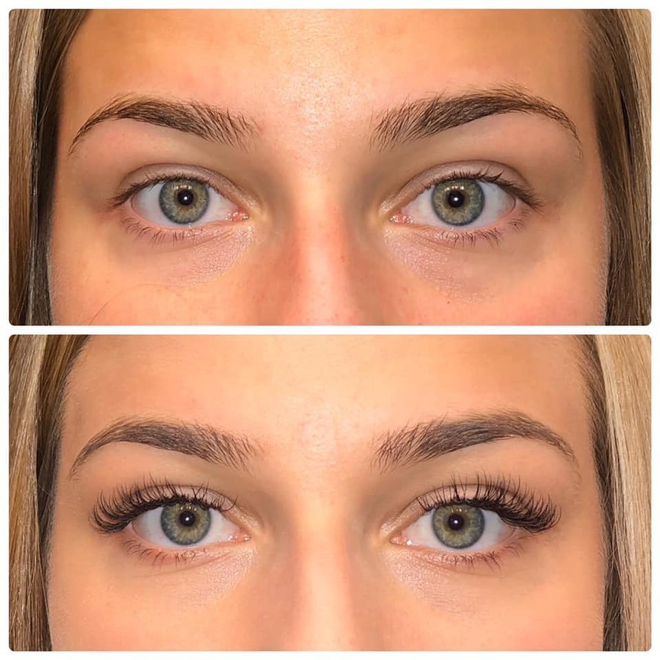 eyelash lift and tint